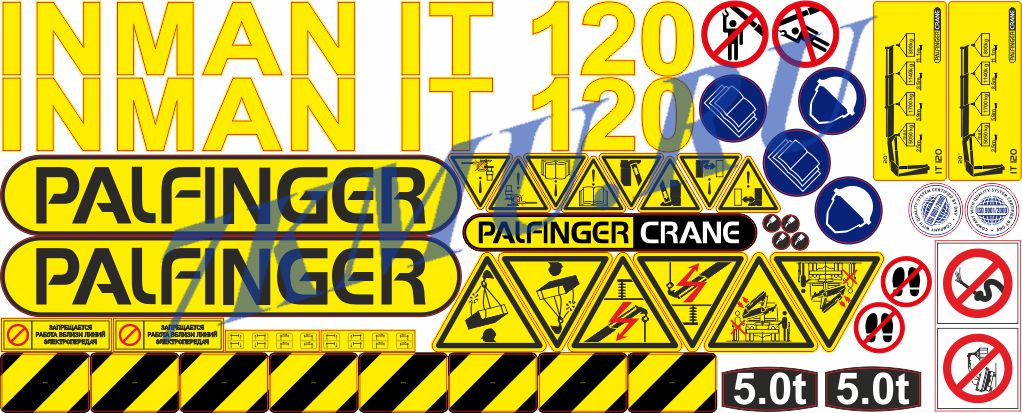 Cтикеры для Палфингер Inman IT120